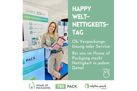 Weltnettigkeitstag Nachhaltige Produktvepackungen